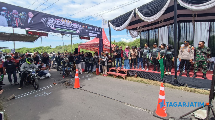 Subandi dan Mimik Dukung Dunia Otomotif, Sidoarjo Gelar Dragbike Street Race 2025