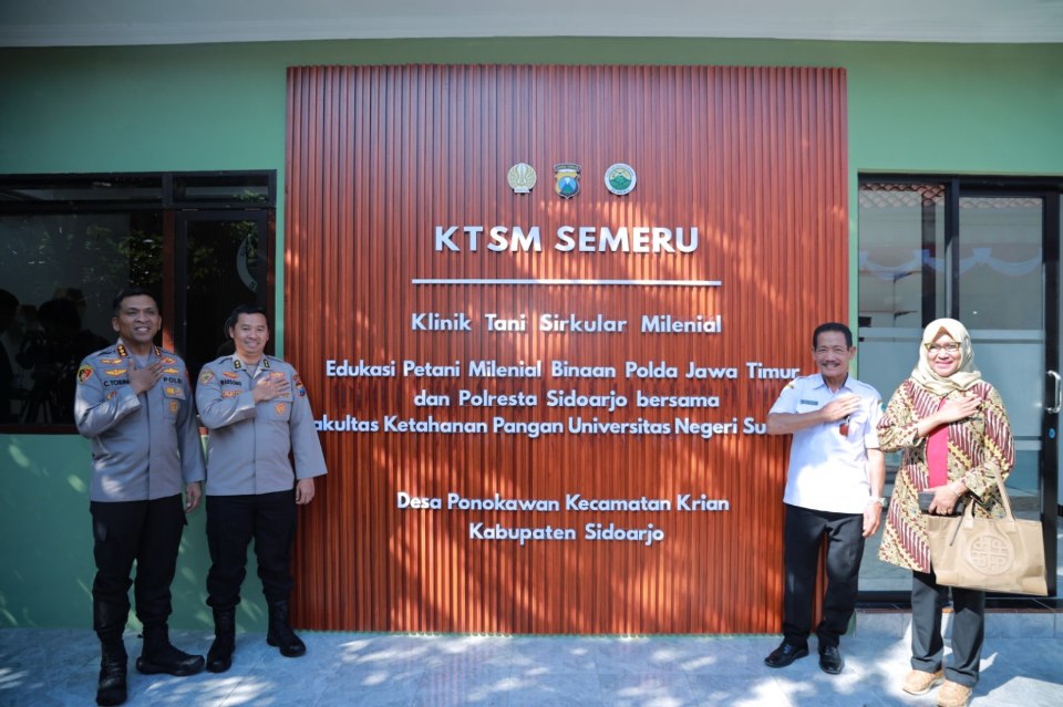 Kapolresta Sidoarjo Kombes Pol C. Tobing secara simbolis meluncurkan KTSM Semeru di wilayahnya, Rabu (4/6/2025) (Foto : Eleanor)