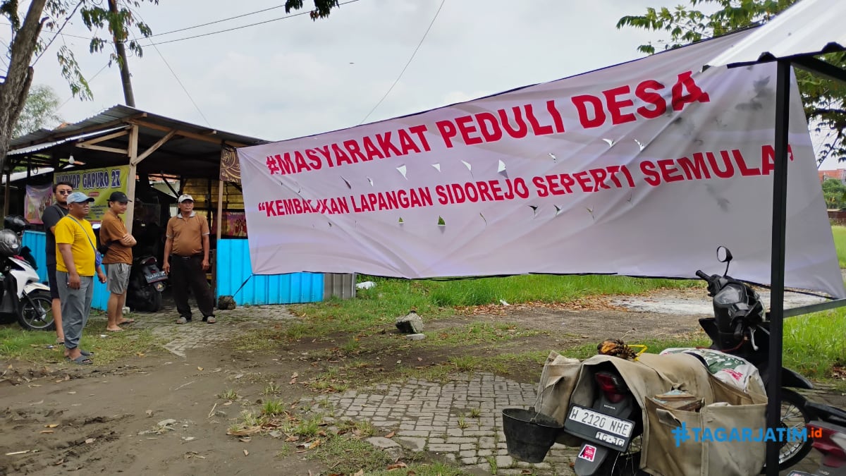 Lapangan Warga Disulap Jadi Koperasi, Masyarakat Sidorejo Protes