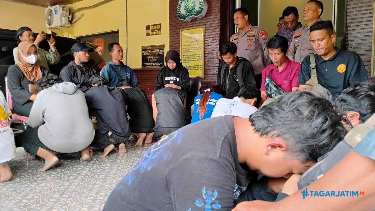 19 Pemuda Peserta Konvoi Perguruan Silat Diamankan, Seluruhnya Berasal dari Luar Sidoarjo